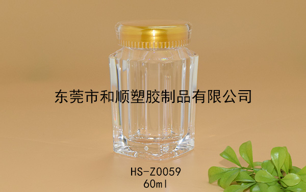 60ml虫草藏红花高透方瓶B HS-Z0059 60ml虫草藏红花高透方瓶B HS-Z0059