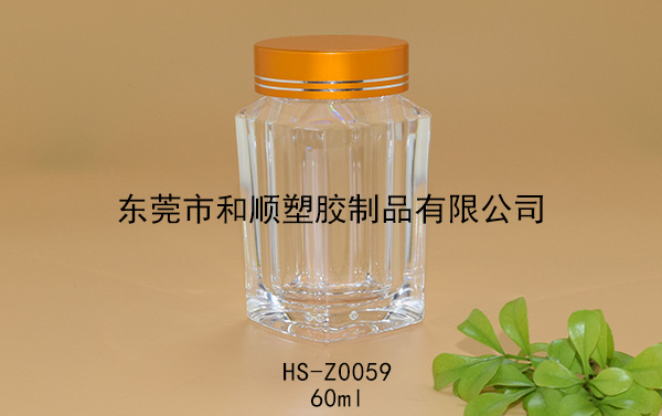 60ml虫草藏红花高透方瓶B HS-Z0059 60ml虫草藏红花高透方瓶B HS-Z0059